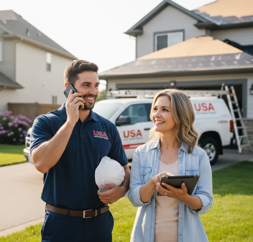 USA Roof Repair Experts customer support in Geneseo